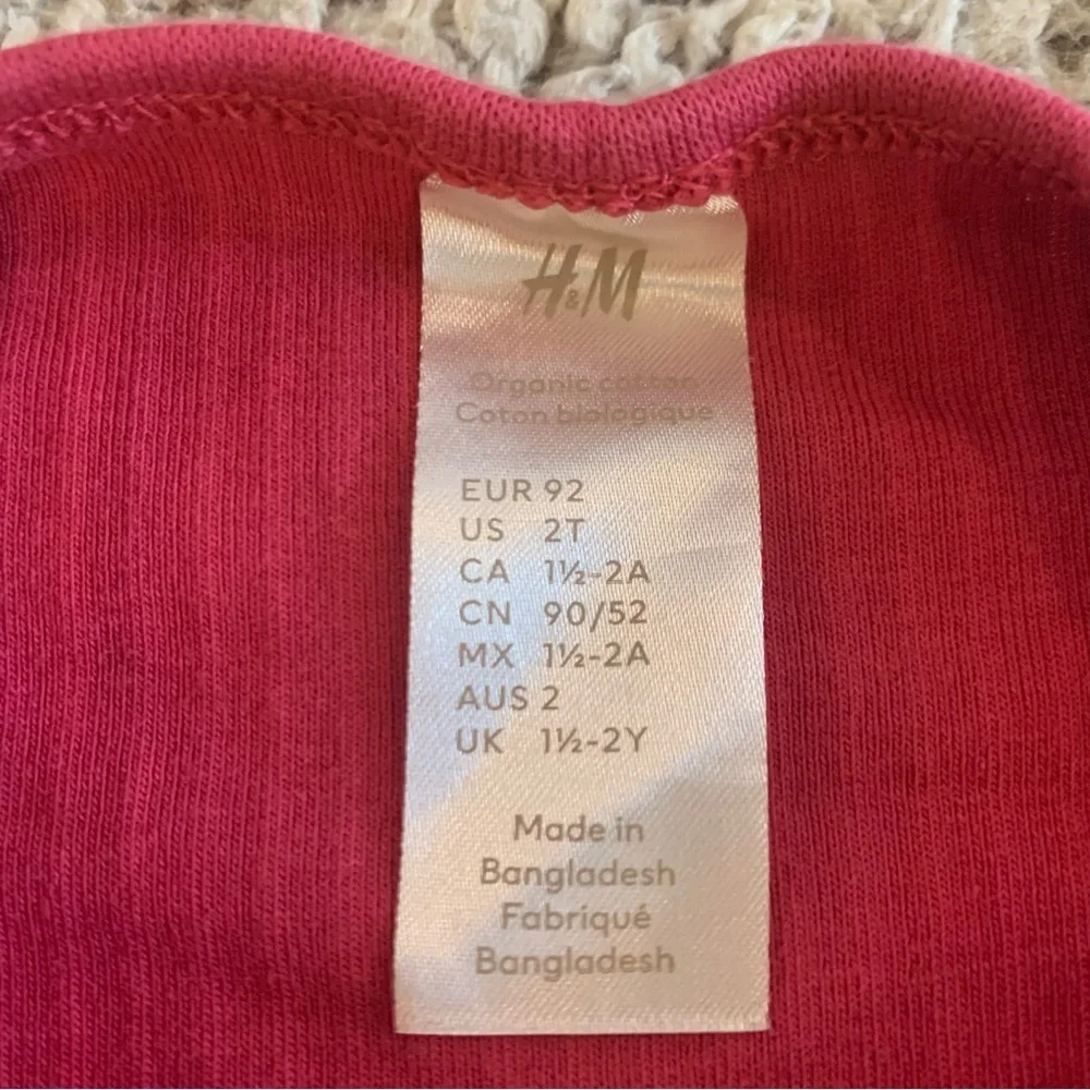 H&M Pink Organic Cotton Top